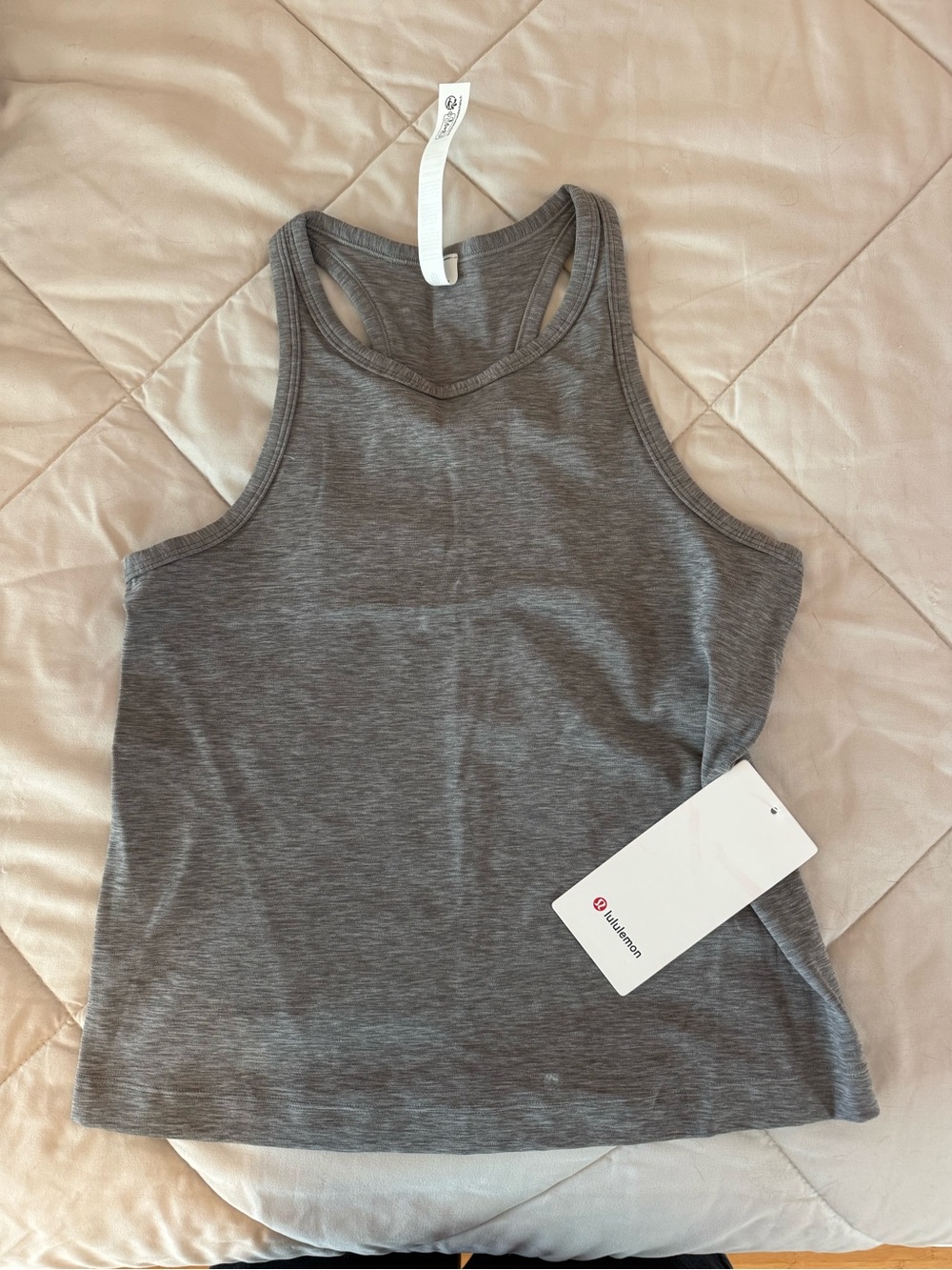 NWT lululemon Align Waist-Length Racerback Gray Size 10
